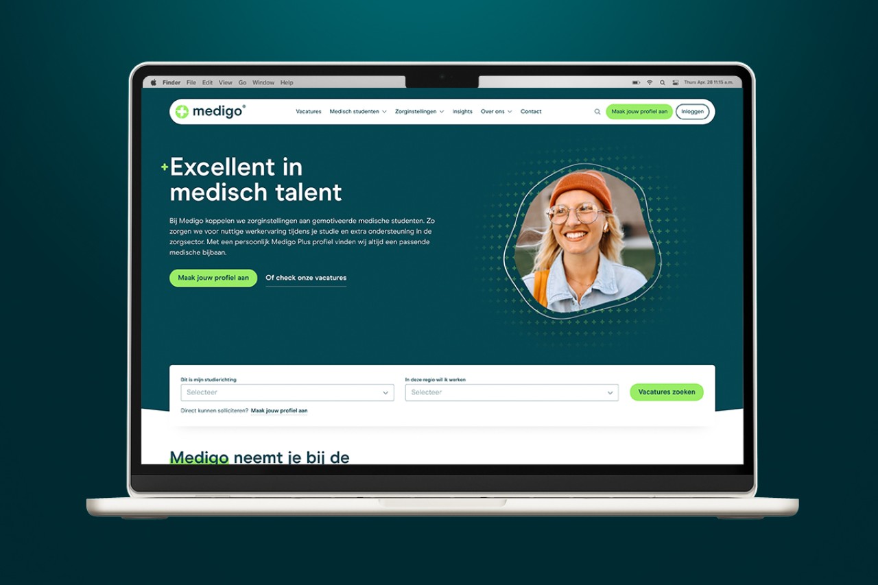Rebranding en nieuwe website van Medigo